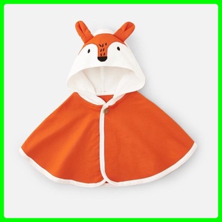 Áo choàng chống nắng, chống gió hình động vật ngộ nghĩnh vải cotton cao cấp cho bé trai bé gái 0-12kg -A10