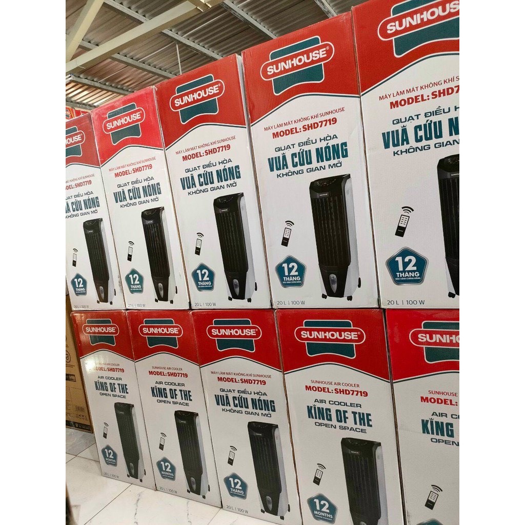 Quạt điều hòa hơi nước, máy làm mát không khí Sunhose SHD7719 - Hàng trưng bày mới 99%