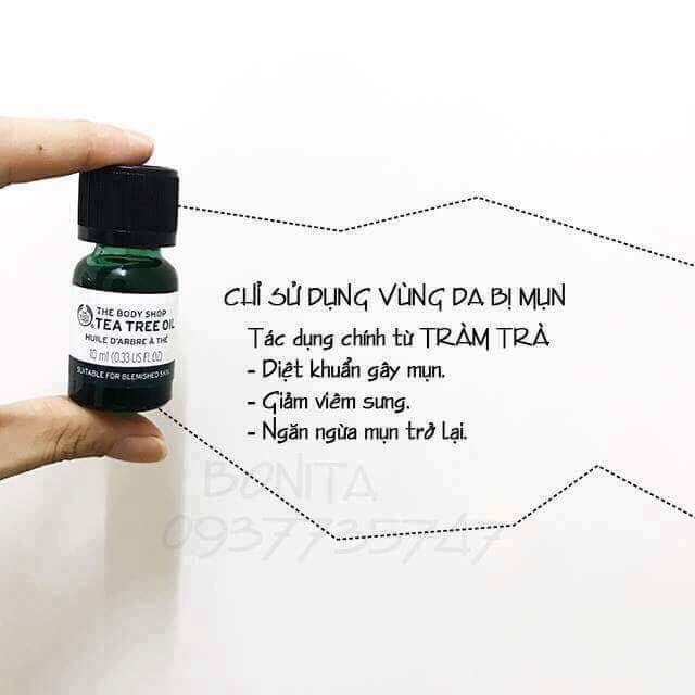 TINH DẦU TRÀM TRÀ THE BODY SHOP TEA TREE OIL 10ML CHÍNH HÃNG