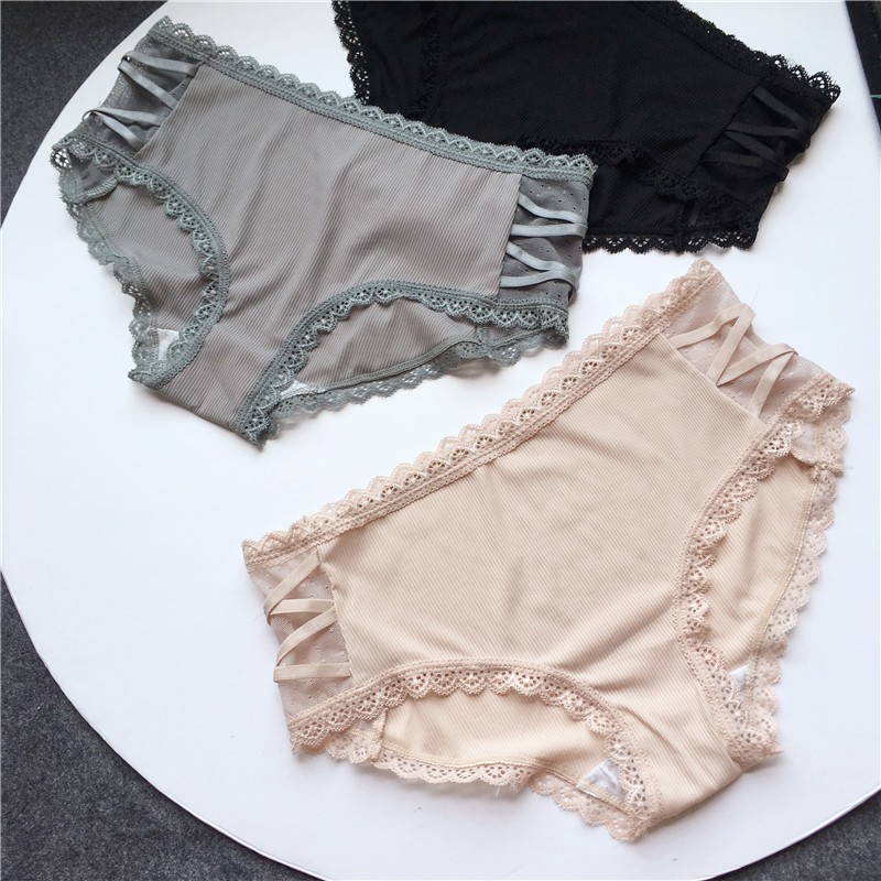 Quần Lót Thun Lạnh Chất Liệu Siêu Mềm Mịn Cạp Vừa Hông Đan Chéo _ Q222 - S3 | BigBuy360 - bigbuy360.vn