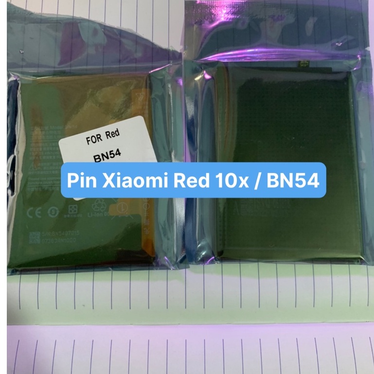 Pin Xiaomi Red 10x / BN54 /Redmi 9, Redmi Note 9, Redmi 10X 4G / 4920mAh có bảo hành