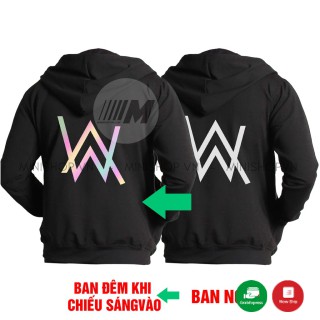 Áo khoác nỉ hoodie phản quang 7 màu Alan Walker chất nỉ bông mềm mịn