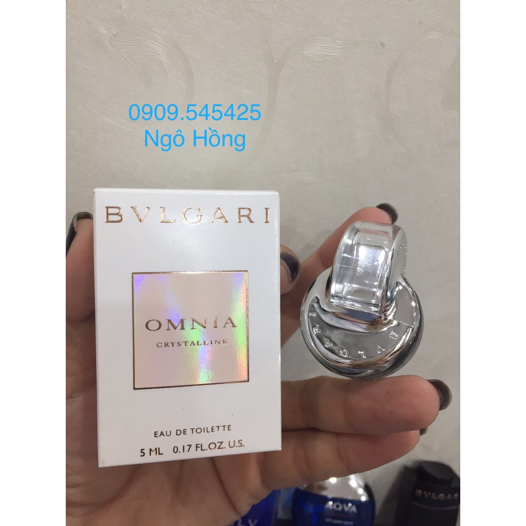 ( CAM KẾT CHÍNH HÃNG) Nước Hoa Mini Bvlgari Omnia Crystalline Edt 5ML