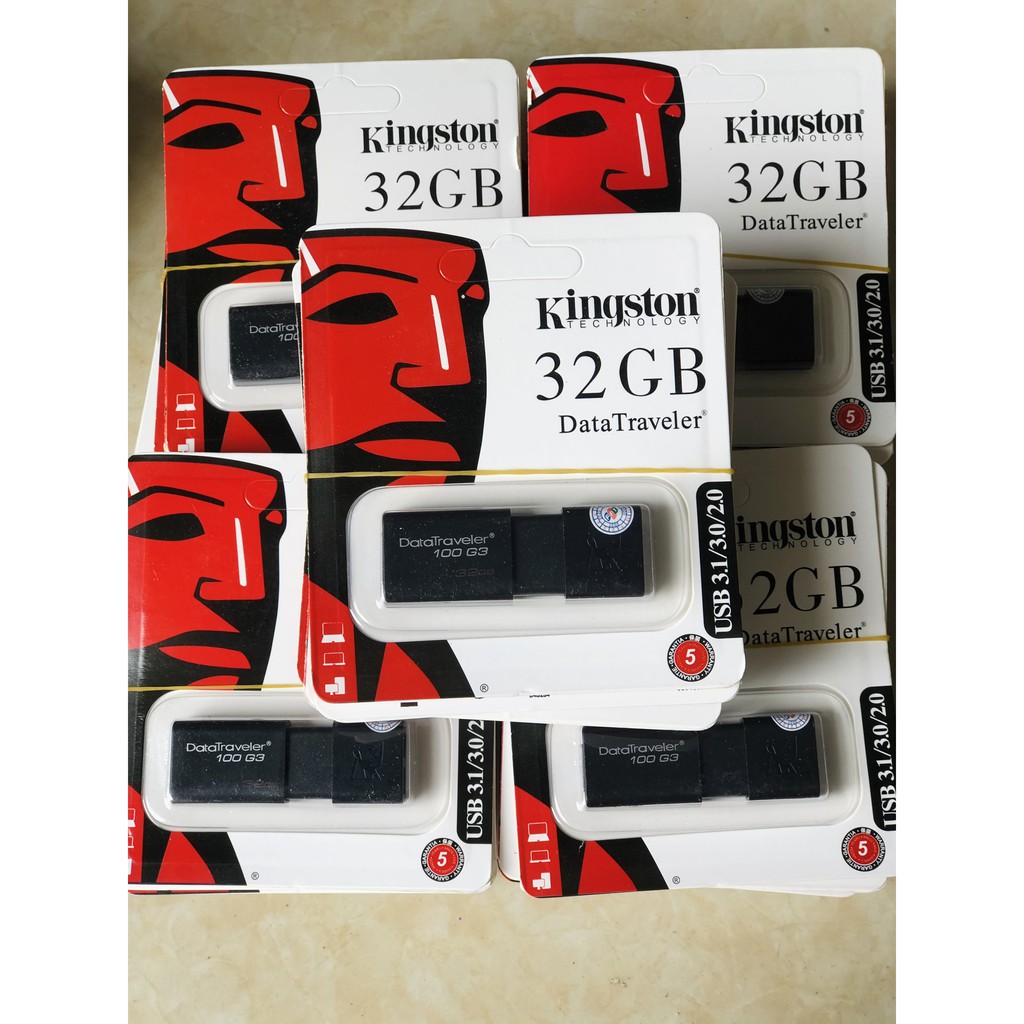 USB Kingston DT100G3 USB 3.0 32GB (Hàng chuẩn đủ dung lượng) | BigBuy360 - bigbuy360.vn