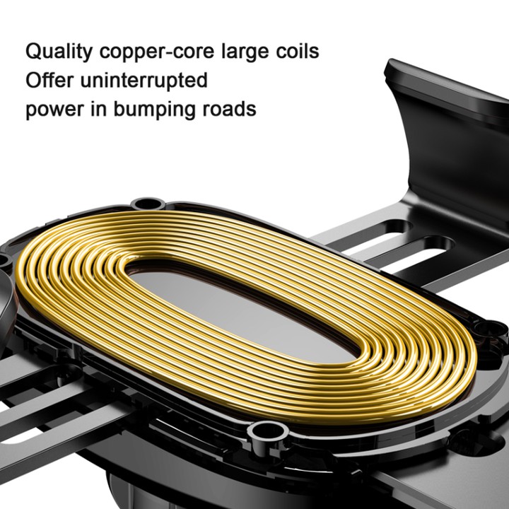 Giá đỡ điện thoại trên ô tô kiêm sạc không dây Baseus WXYL-01, Quickcharge Qc 3.0, công suất 10W - Hàng chính hãng | BigBuy360 - bigbuy360.vn