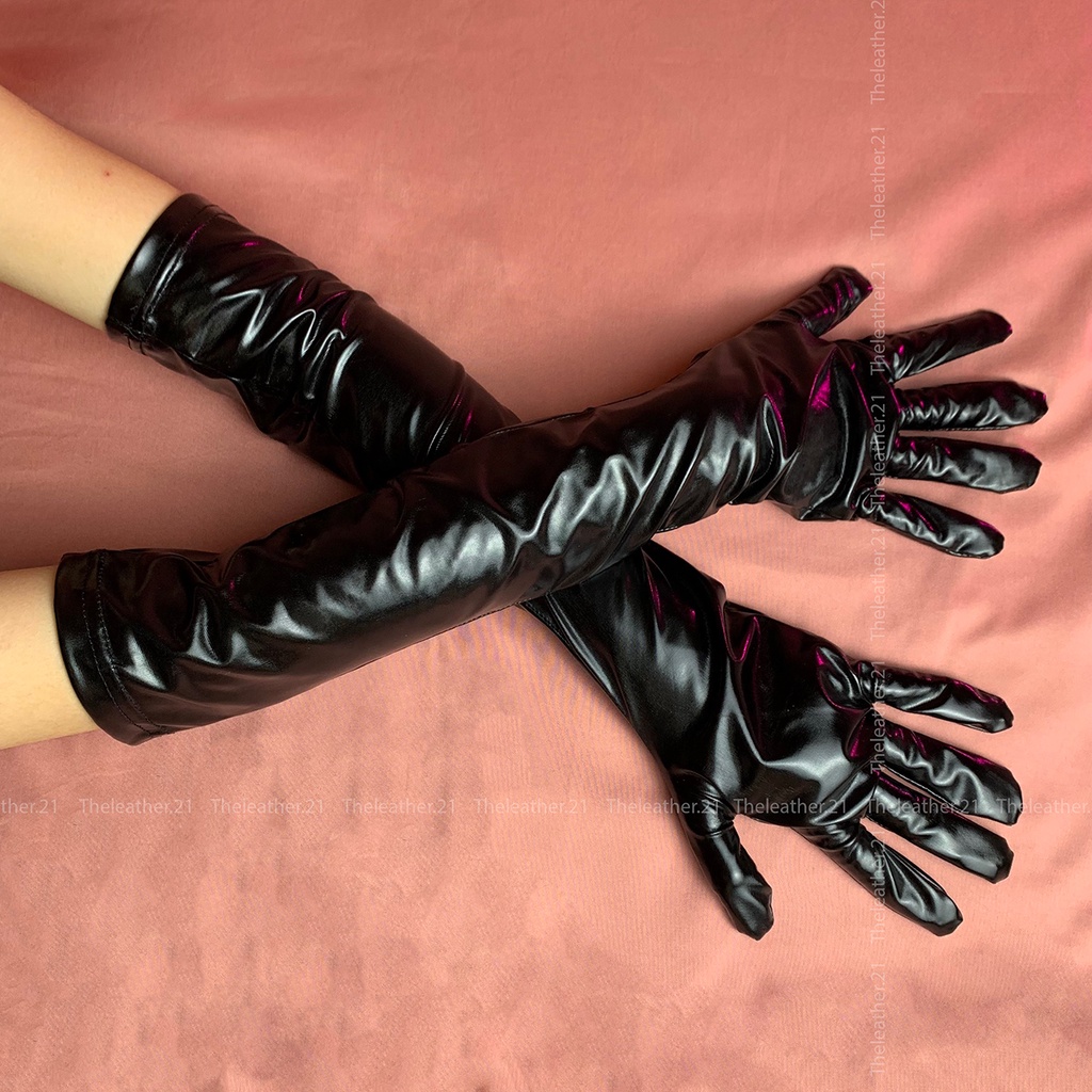 Găng tay da dài sexy cosplay gợi cảm