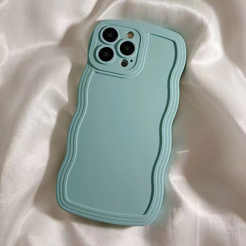 Ốp Điện Thoại Silicon Họa Tiết Gợn Sóng Màu Kẹo Cho iPhone XR X XS Max 7 8 6 6S Plus SE 2020