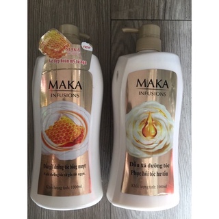 cặp dầu gội xả siêu mềm mượt Maka