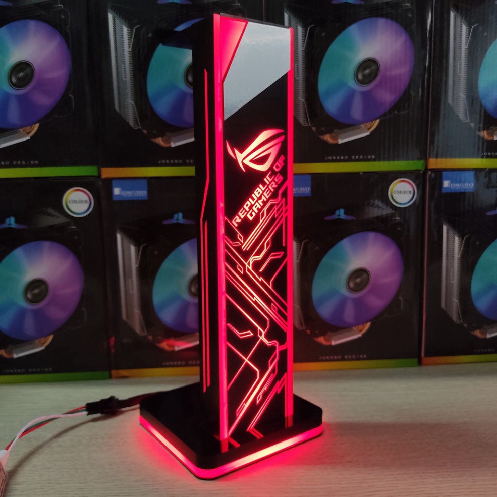 🎯  Giá treo tai nghe Gaming Logo ROG Pro Led RGB, tặng kèm bộ khiển màu led