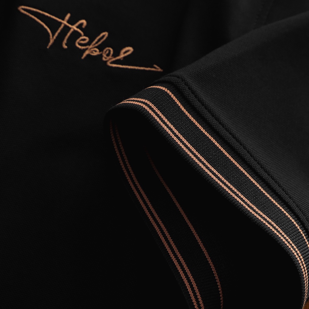 Áo Polo Nam Signature Heboz 2M, chất vải CVC 4 chiều co giãn tốt, thoải mái có thêu chữ trước ngực - 00001116