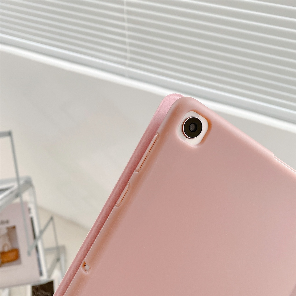 Ốp Máy Tính Bảng Silicon Da PU Gấp Gọn Cho Samsung Galaxy Tab A7 Lite 8.7 TabA7 10.4 A8 10.5 SM-T220 T225 SM-T500 T505 T507 SM-X200 X205