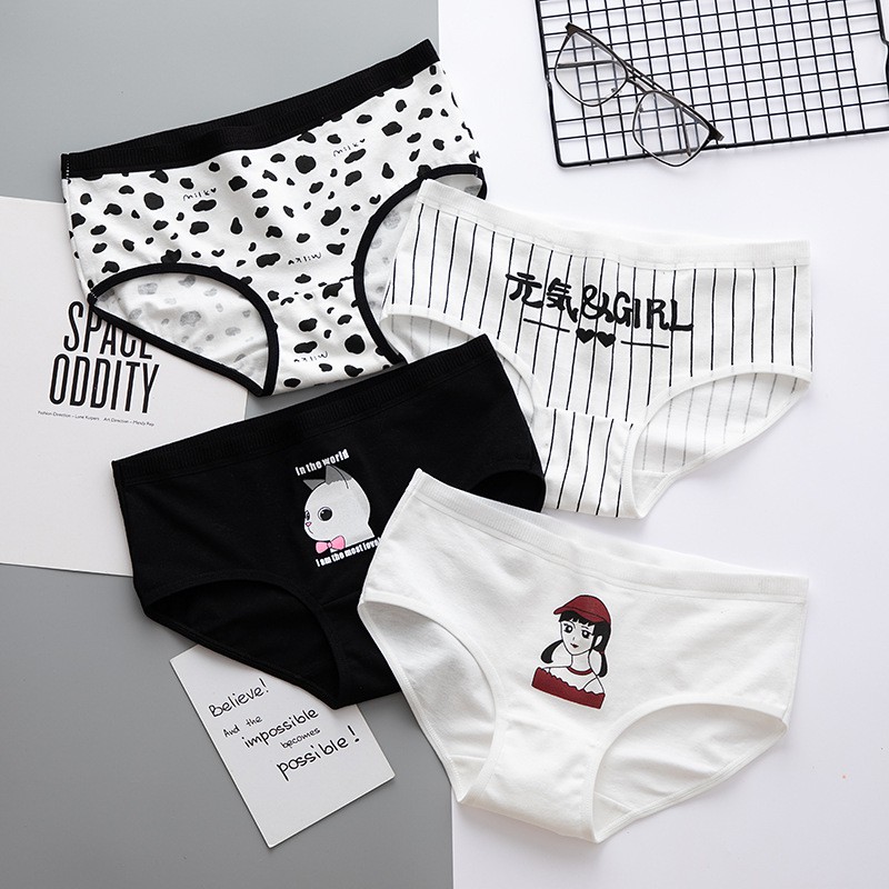Quần lót 100% cotton dễ thương cho nữ