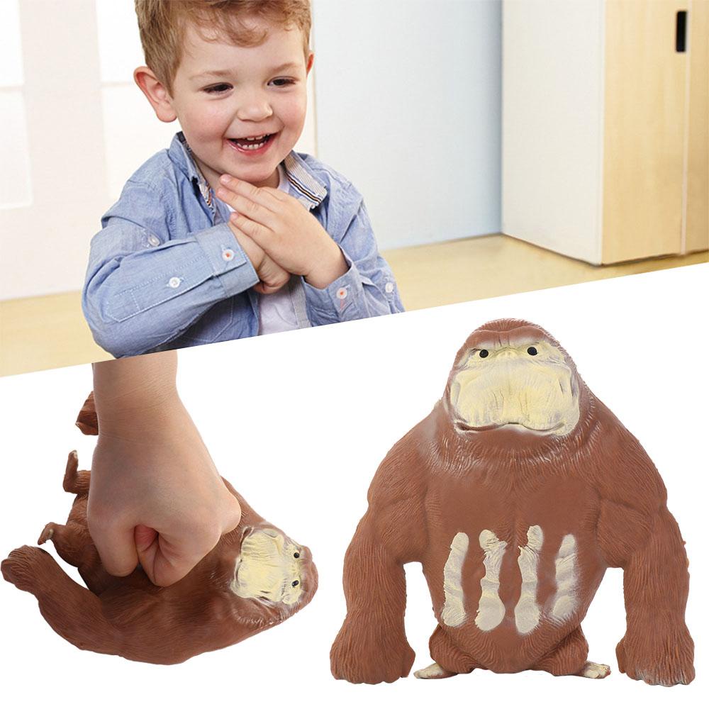 GIOVANNI Elastic Monkey Toy Big Giant Adult Animals Toys Stress Relief Spongy Toys Squeeze Orangutan