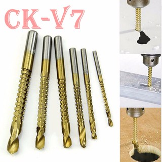 Mũi Khoan Răng Cưa Đa Năng  Phủ Titanium(6 Món Tiện Dụng)