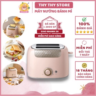 Máy Nướng Bánh Mỳ, Kẹp bánh mì Sandwich Đa Năng Tiện Ích Bear DSL-601 - Pink - Bản Quốc Tế - BH 18 Tháng