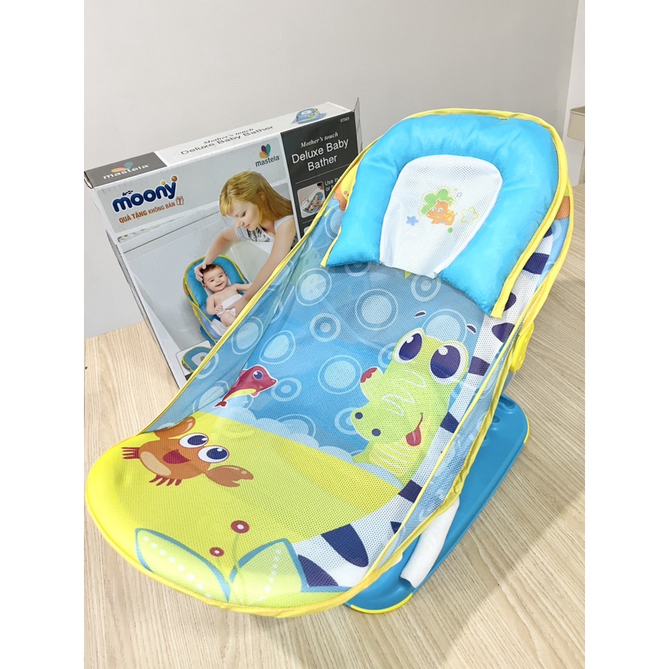 Ghế nằm tắm, nằm phơi nắng dành cho trẻ em khung bằng sắt đế nhựa 7460/ 7165 - Hàng khuyến mãi Moony
