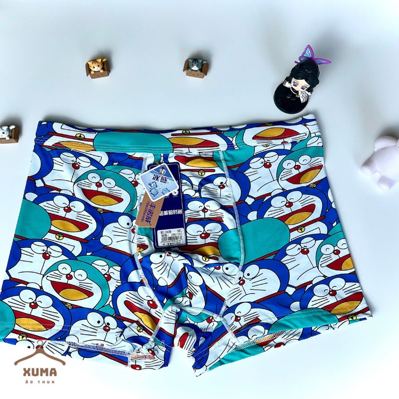 [ Ảnh tự chụp ] Combo 4 quần sịp quần lót nam đùi full viền thun lạnh co giãn 4 chiều xuma hàng hiệu