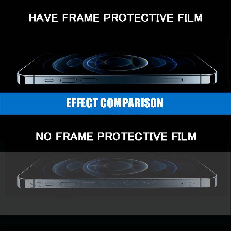 1 Miếng Dán Sợi Carbon Màu Trong Suốt Viền Cạnh Bảo Vệ Cho Iphone 13 Pro Max 13 Mini