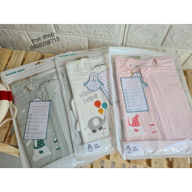 (0-6M) Chũn nhộng ngủ sơ sinh cho bé Nature Wear NW208 (katydang)