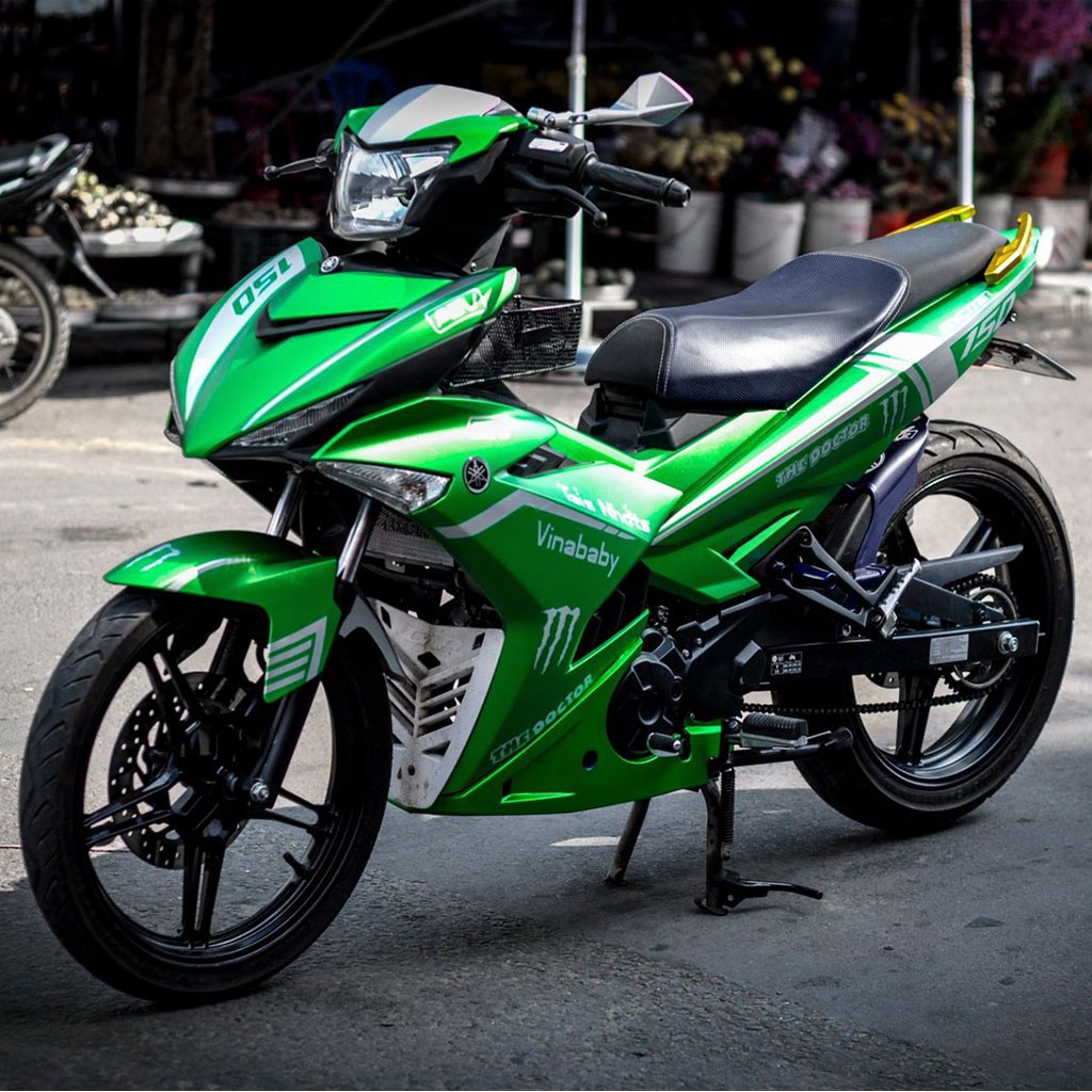 Mẫu Decal Tem Xe Exciter 150 Xanh Lá Cây Nhôm Xước [Shop Yêu Thích] | Shopee Việt Nam