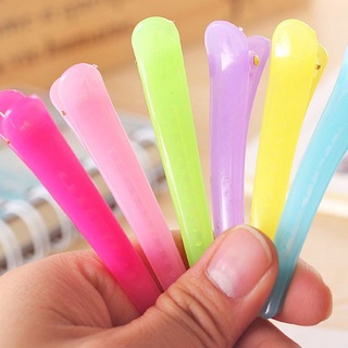 Kẹp tóc nhựa mỏ vịt màu trơn