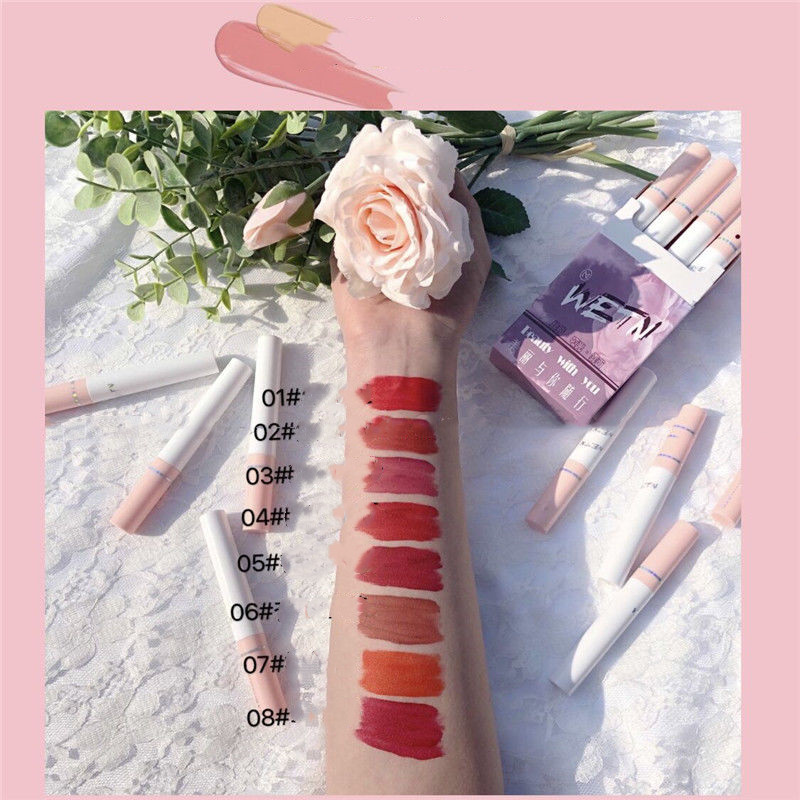 Set 8 cây Son kem lì ống khói kháng nước không phai màu | BigBuy360 - bigbuy360.vn