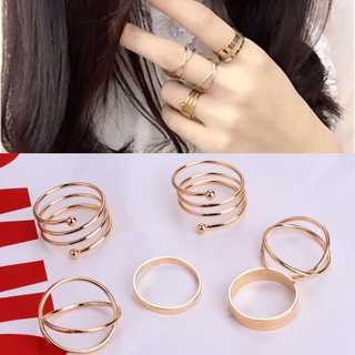Set 6 Nhẫn Nữ Thời Trang Retro