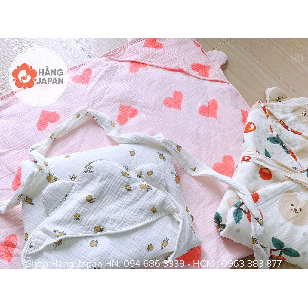 Chăn ủ trần bông MUSLIN TREE BABYBEE cho bé kích thước 80*80cm - Hàng việt nam chất lượng cao