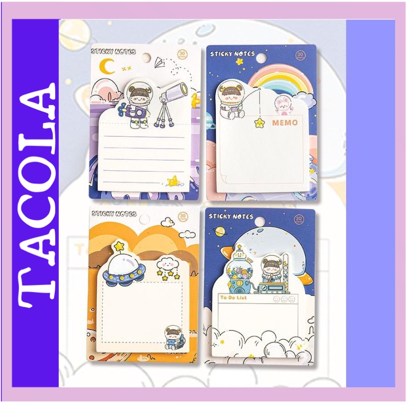 Giấy note dễ thương, giấy ghi chú họa tiết họa hình ngộ nghĩnh N07