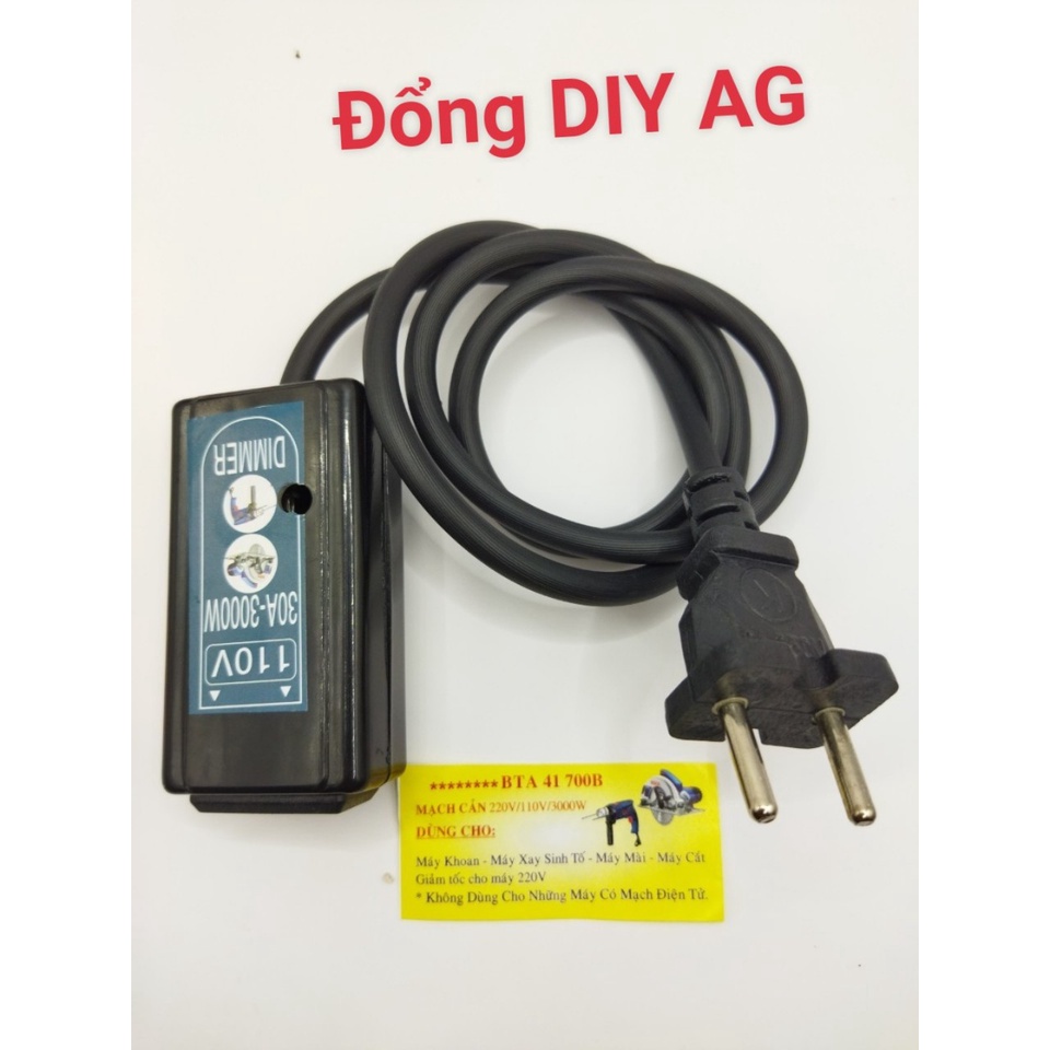 Bộ Chuyển Nguồn 220v - 110v - Đặt biệt có chức năng chỉnh tốc 16A - 3000W