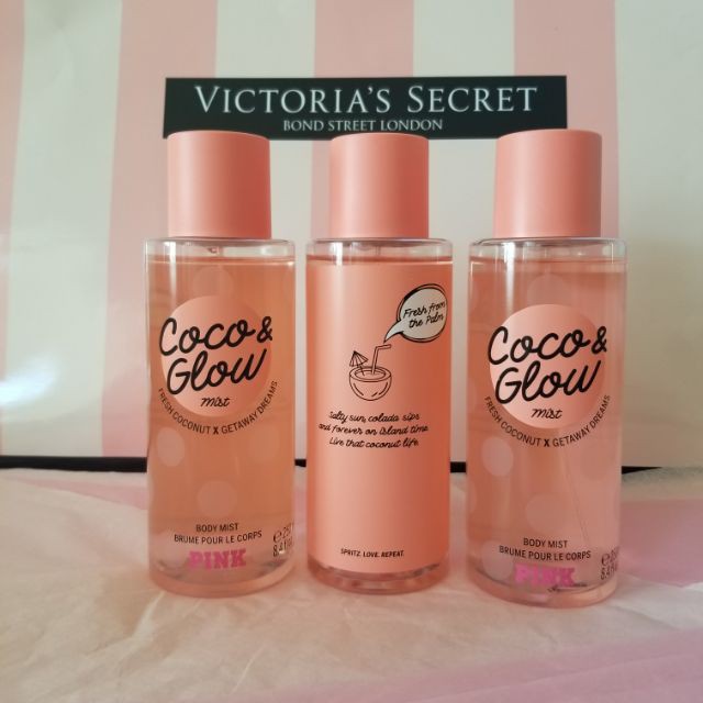 Xịt thơm toàn thân Pink Victoria's Secret Coco & Glow