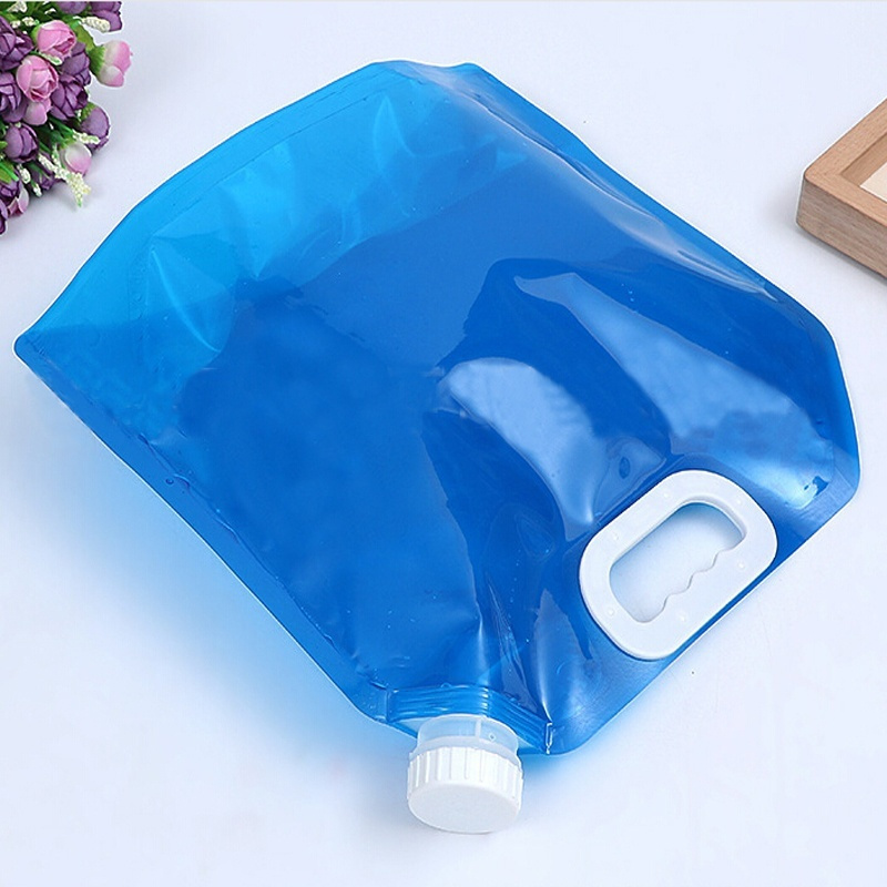 Outdoor Camping Hiking Survival Tool Practical 5L Portable Folding Water Storage Lifting Bag