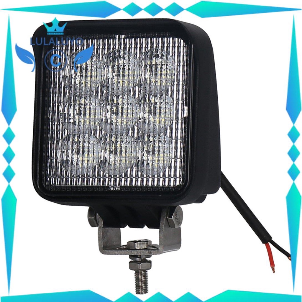 [Giá thấp] 2pcs 27W Car Headlight with Visor Waterproof Auxiliary Work Light Spotlight .lu