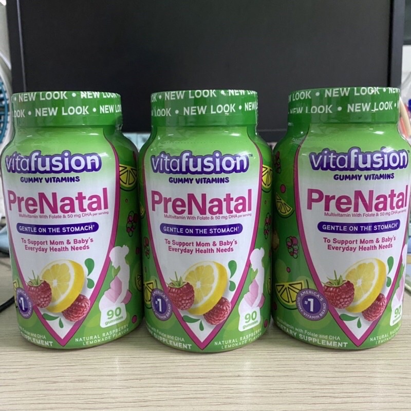 Kẹo dẻo bổ bầu vitafusion prenatal 90 viên của mỹ - ảnh sản phẩm 1