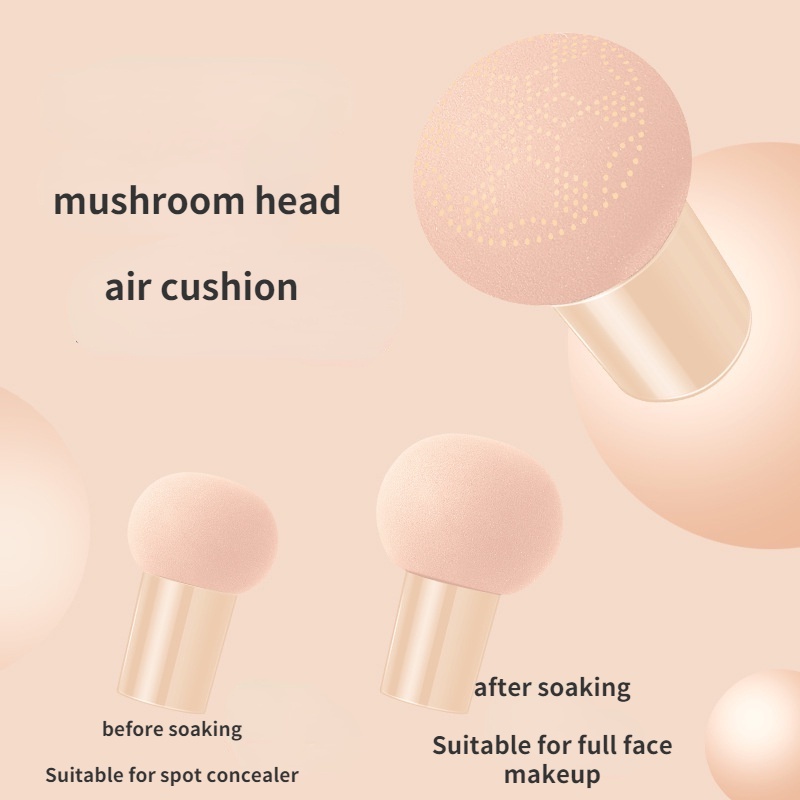 Phấn Nước BB CC Cream Che Khuyết Điểm Làm Sáng Da Tự Nhiên Với Mút Tán Hình Nấm