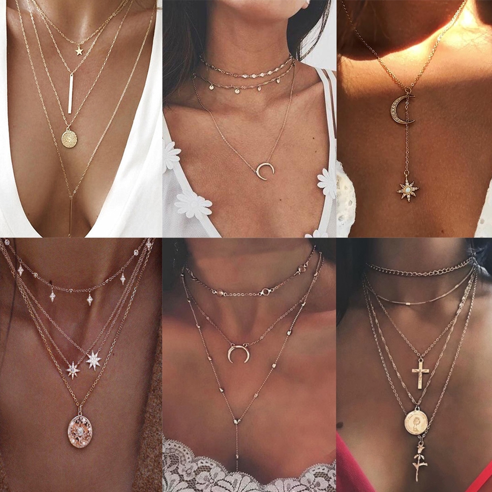 MISUPS chuyền nhiều tầng phong cách boho thời trang cho nữ
