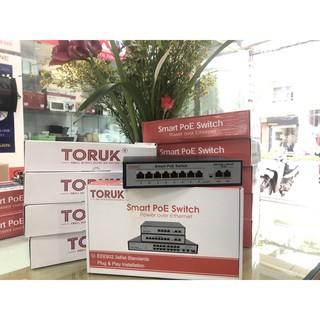 Bộ Chia Mạng Switch PoE TORUK : Switch PoE 4 Port, Switch PoE 8 Port, Switch PoE 16 Port