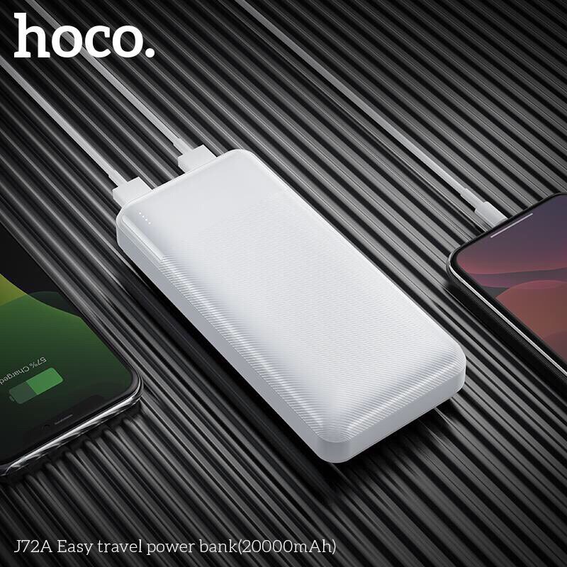 Pin sạc dự phòng Hoco J72A Easy travel 20000mAh 2 cổng Input/Output max 2A - Hoặc pin dự phòng hoco j72