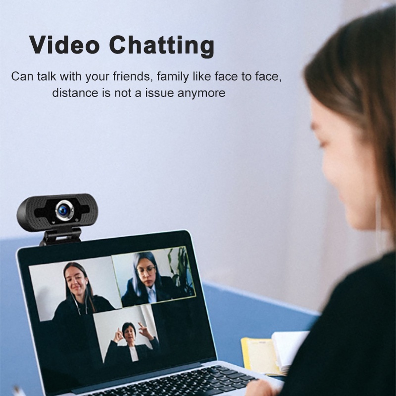 Webcam Cổng USB Nhỏ Gọn 1080p Có Mic Cho Máy Tính Để Bàn / Máy Tính Xách Tay