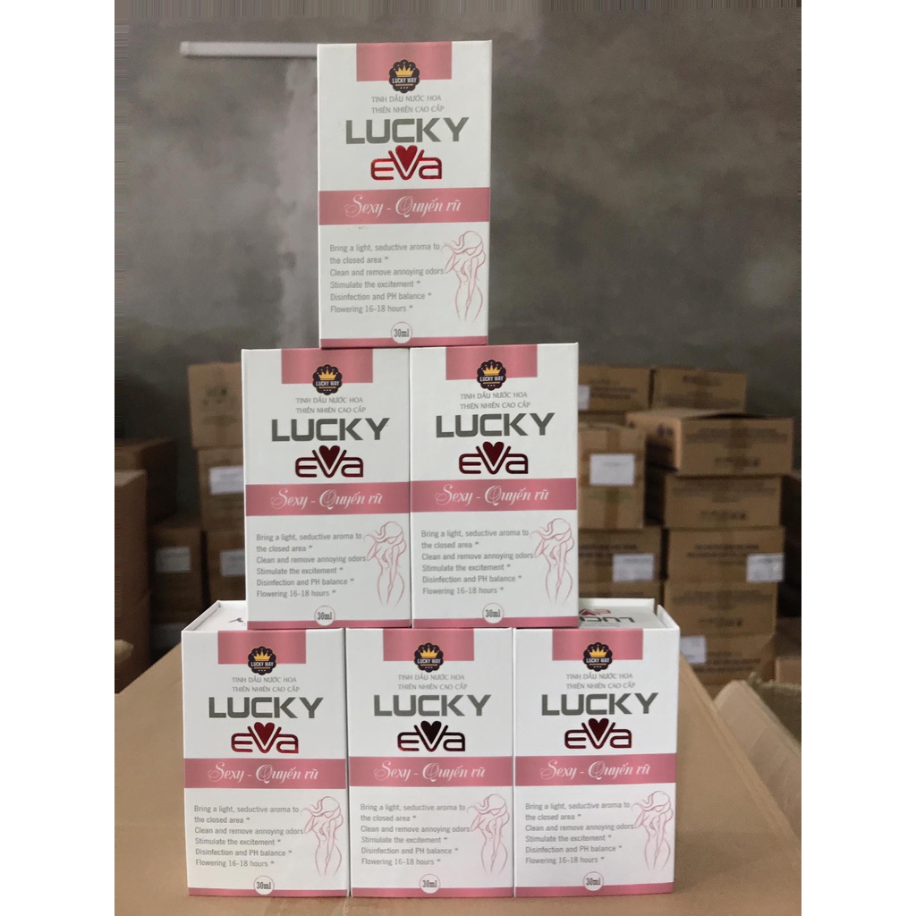 Tinh Dầu Nước Hoa LUCKY EVA - Thơm Mát, Khô Thoáng, Ngăn Ngừa Vi Khuẩn Gây Nấm Ngứa ( hộp 30 ml )