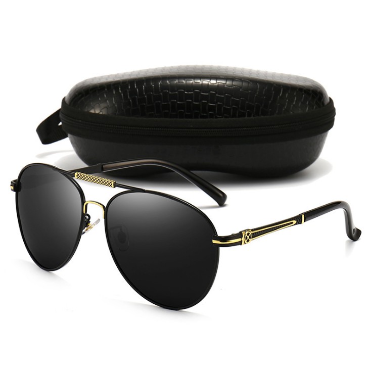 Kính mát nam M0170 phân cực chống tia UV kính râm phi công thời trang lái xe gọng hợp kim thép