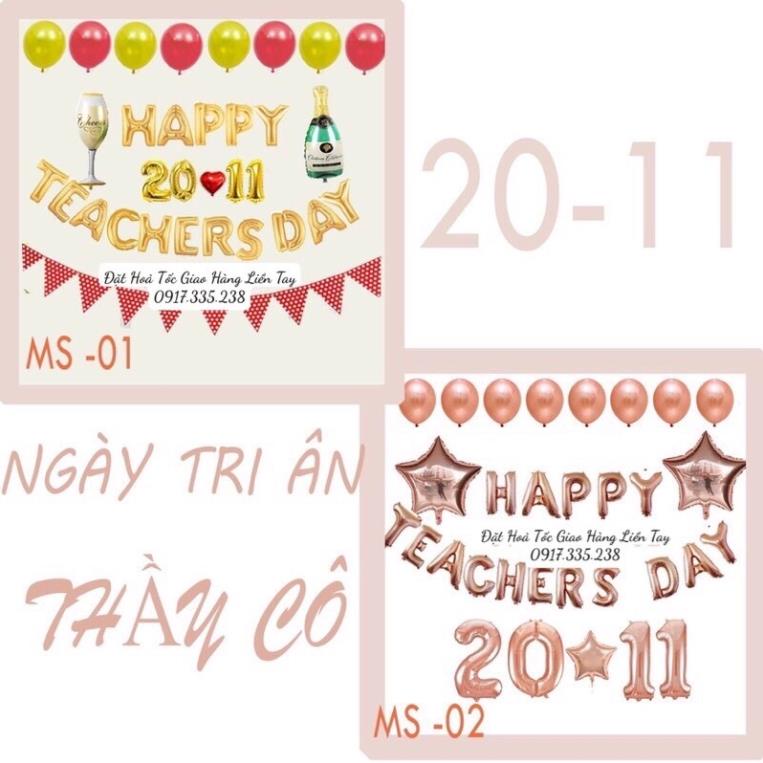 Bóng Happy teachers day kỉ niệm Ngày Nhà Giáo 20/11