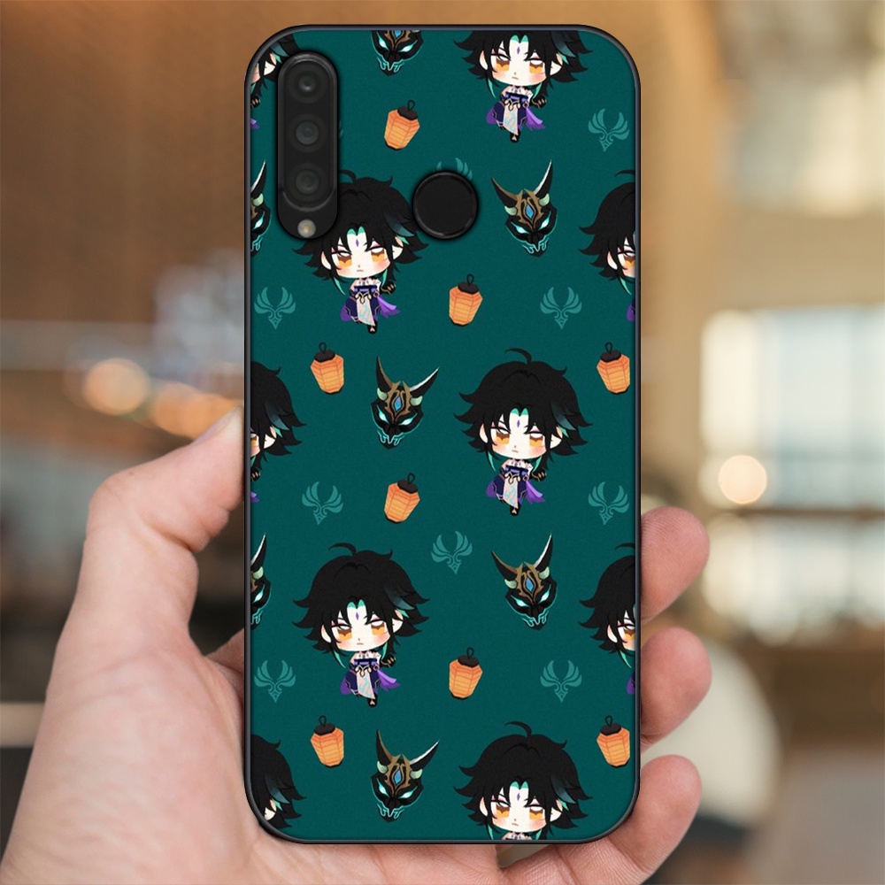 Ốp lưng Huawei P30 Lite, Nova 4e viền đen in hình Xiao Genshin Impact