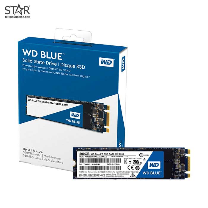 Ổ cứng SSD 250G Western Blue M.2 Sata III 6Gb/s