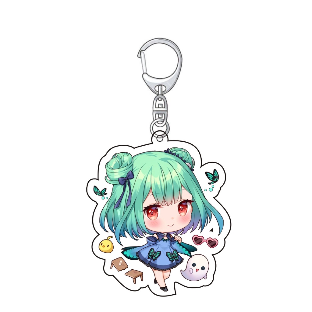 Móc khóa Hololive ver Long lanh xinh xắn in hình anime chibi game mica trong acrylic xinh xắn quà tặng độc đáo