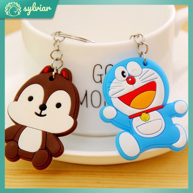 Móc Chìa Khóa Họa Tiết Hoạt Hình Dễ Thương Dùng Làm Quà Tặng