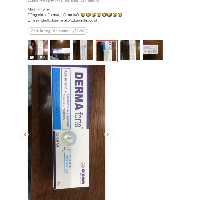 Derma Forte Gel 15g Bản Thường &amp; Advanced Kem Chấm Mụn Trứng Cá/ Giảm Thâm/Đầu Đen/Mụn Ẩn/Mờ Sẹo Chính Hãng