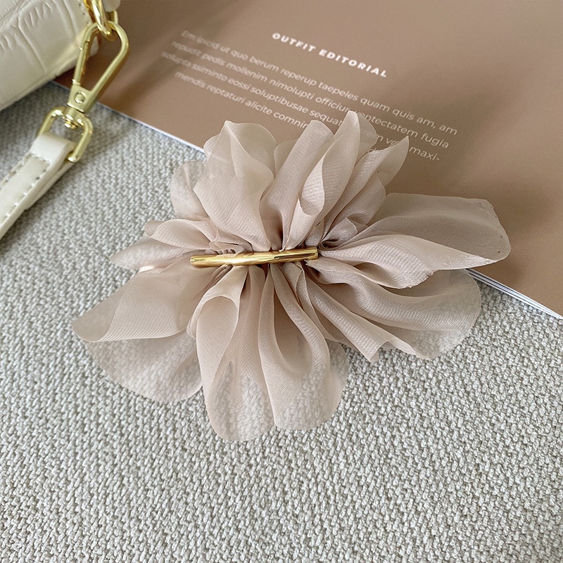 Kẹp Tóc Hoa Vải Chiffon Cao Cấp Thời Trang Hàn Quốc Cho Nữ