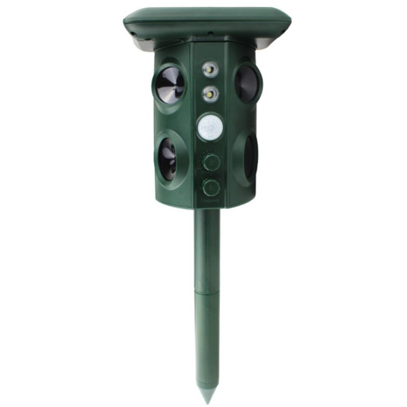 Thiết Bị Đuổi Chim Bằng Sóng Siêu Âm Chống Nước Có Đèn Led Cảm Biến Pir