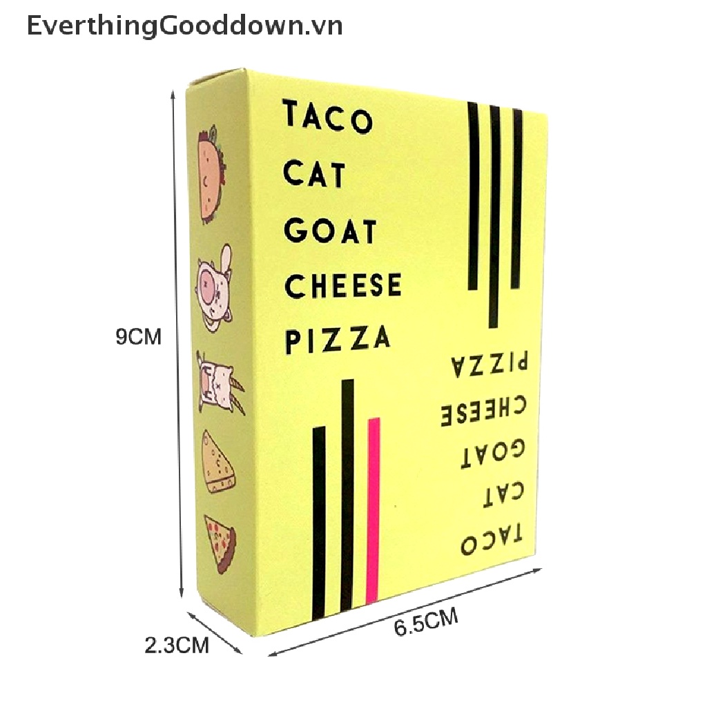 Bộ Thẻ Bài Taco Cat Goat Cheese Pizza Vui Nhộn
